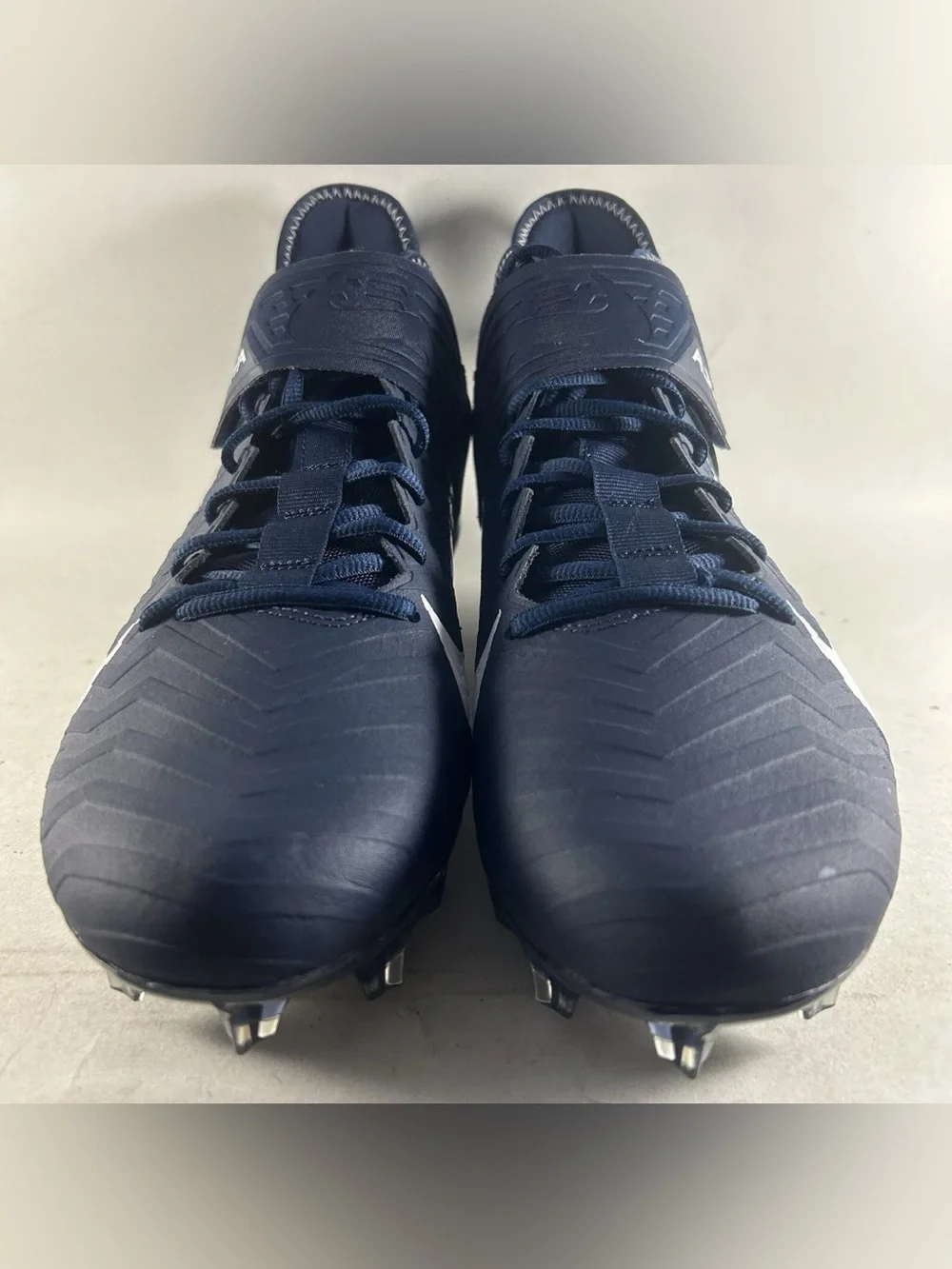 Nike Alpha Menace Pro Mid 2 Football Cleats Navy Blue Size 12.5 BV3945-404